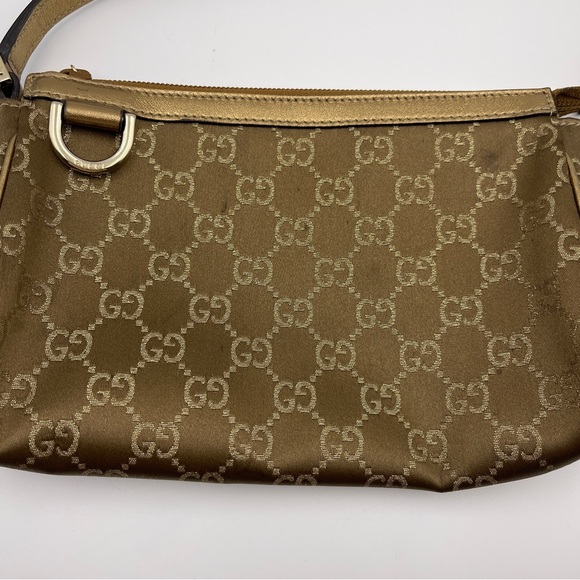 Gucci Brown GG Canvas Baguette cloth monogram brown handbag womens - Picture 3 of 10